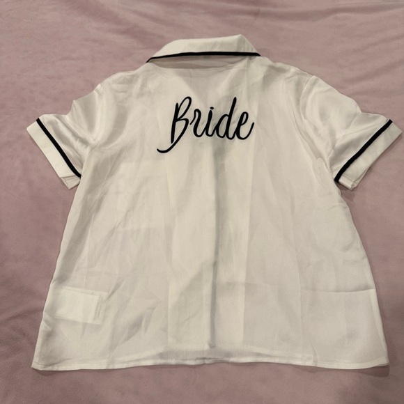 David's Bridal Tops - David's Bridal White Top with Black Edging size small